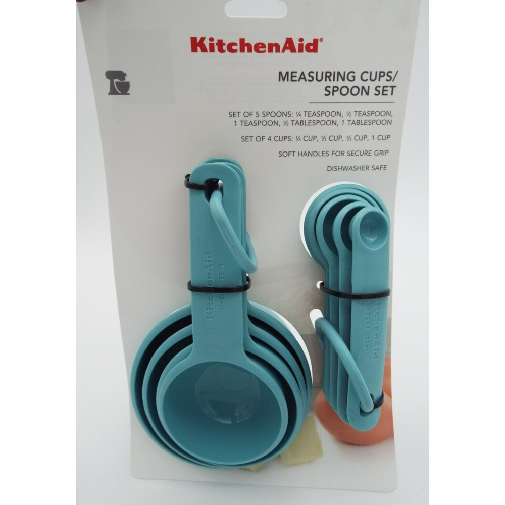 KitchenAid Aqua Sky Measuring Cups / Measuring Spoon Set